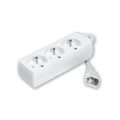3 way power strip for UPS system, Maschio / femmina, 1,5m - Foto 1