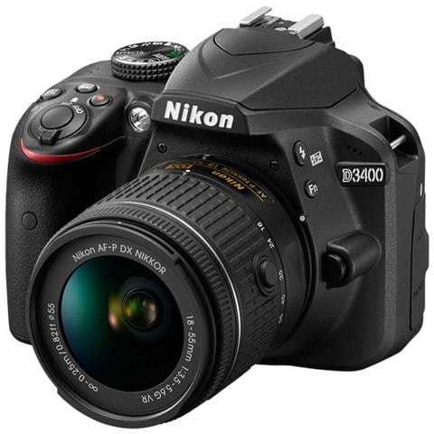 D3400 + AF-P DX NIKKOR 18-55mm f / 3.5-5.6G VR, Auto, Nuvoloso, Direct sunlight, Flash, Fluorescente, Incandescente, Ombra, Paesaggio, Ritratto, Neutrale, Vivace, AC, Batteria, Kit fotocamere SLR, TTL - Foto 2