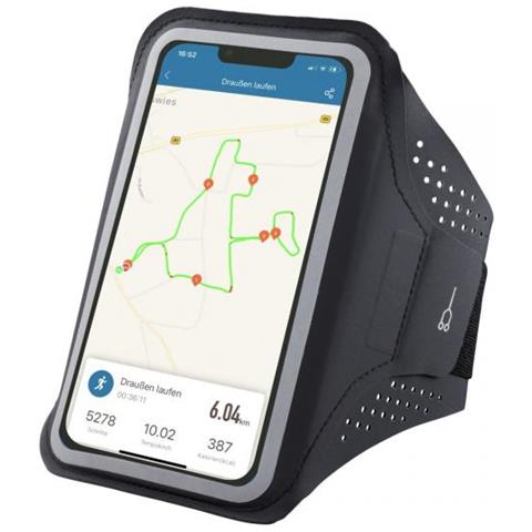 Finest Sports Custodia Per Cellulare 14 Cm (5.5"") Fascia Da Braccio Antracite - Foto 1