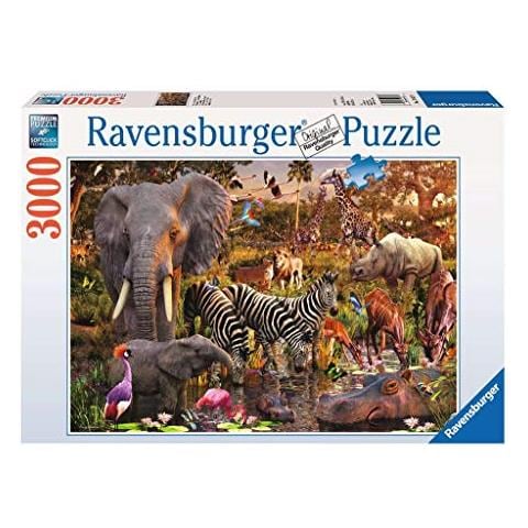 African Animals Puzzle Da 3000 Pezzi Per Adulti A La Tecnologia Softclick Fa Sa Che I Pezzi Si Incastrino Perfettamente Insieme - Foto 1