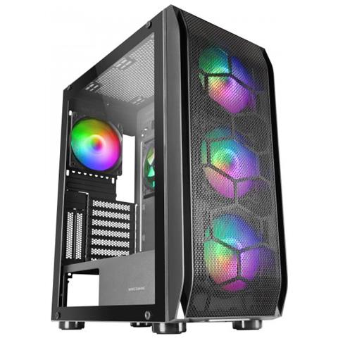 Gaming Tower MARS GAMING Mc-Kx Cpu Freezer System 5 ventole Argb Controller Argb e controller Rf Colore Nero - Foto 1