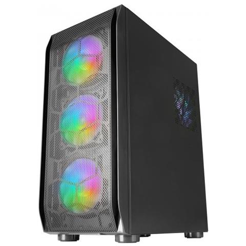 Gaming Tower MARS GAMING Mc-Kx Cpu Freezer System 5 ventole Argb Controller Argb e controller Rf Colore Nero - Foto 2