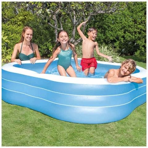 Piscina Gonfiabile Swim Center Beach Wave 229x229x56 Cm 57495np - Foto 3