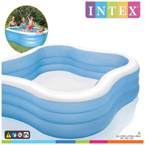 Piscina Gonfiabile Swim Center Beach Wave 229x229x56 Cm 57495np - Foto 1