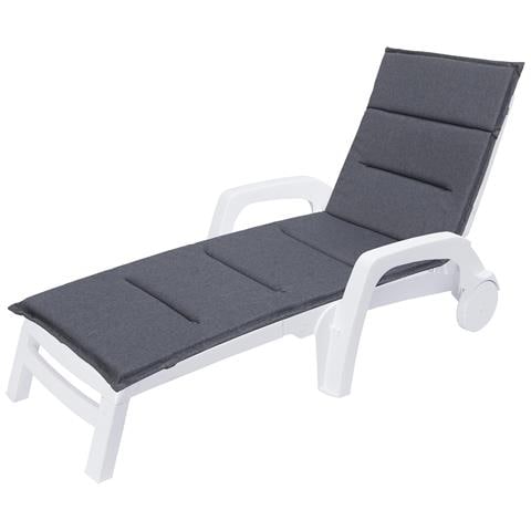 Cuscino Per Lettino Da Giardino, Facile Da Montare, Fodera Per Cuscino Per Lettino Da Giardino, Cuscino Per Sedia A Sdraio - Lunghezza 185 Cm, Larghezza 65 Cm - Marittimo - Foto 1