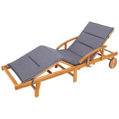 Cuscino Per Lettino Da Giardino, Facile Da Montare, Fodera Per Cuscino Per Lettino Da Giardino, Cuscino Per Sedia A Sdraio - Lunghezza 185 Cm, Larghezza 65 Cm - Marittimo - Foto 8