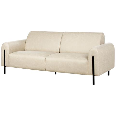 Set Da Salotto 4 Posti Askim Tessuto Beige - Foto 2