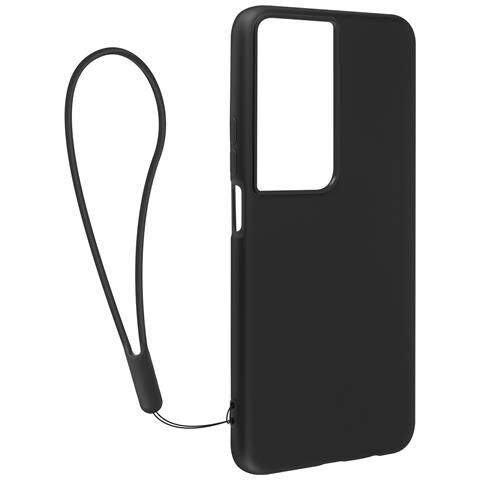 Cover Per Honor 90 Smart Silicone Soft-touch Cordino Tracolla, Nero - Foto 2