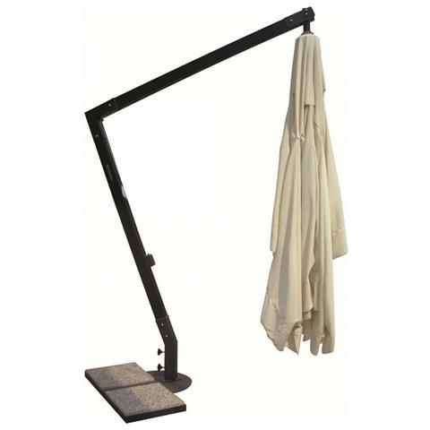 Ombrellone Da Giardino 3x3 Mt Con 8 Stecche In Alluminio Intercambiabili Force One - Black - Foto 2
