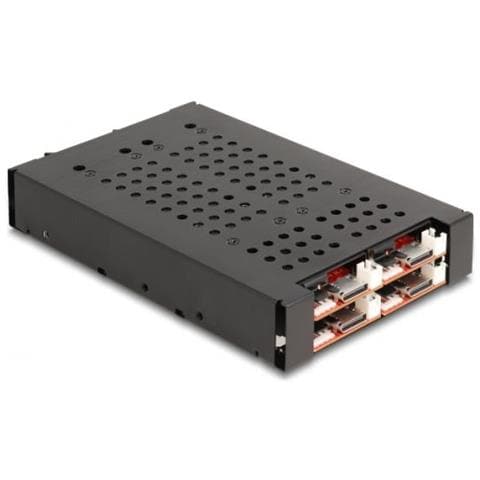 Rack Mobile da 3.5" per 4 x M. 2 NVMe SSD con Connettore OcuLink SFF-8612 - Foto 2