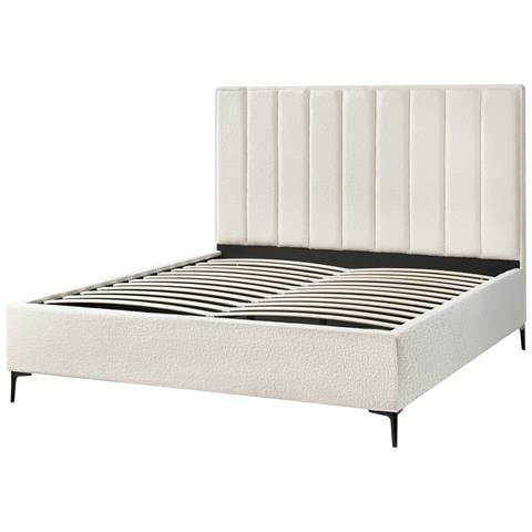 Set Da Camera Da Letto Bouclé Sezanne 180 X 200 Cm Bianco Sporco - Foto 7