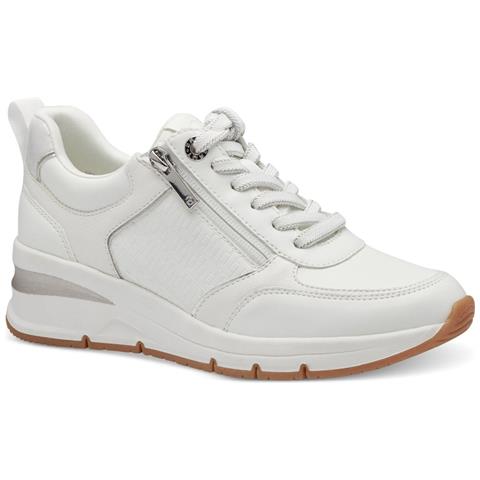 Leisure Trainers White Silver Sneakers Sintetico E Tessile Scarpe Donna Bianco Eu 41, 1-23721-42 171 - Foto 1