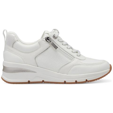 Leisure Trainers White Silver Sneakers Sintetico E Tessile Scarpe Donna Bianco Eu 41, 1-23721-42 171 - Foto 2
