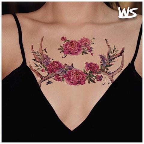 Tatuaggio Temporaneo Floreale   D - Foto 2