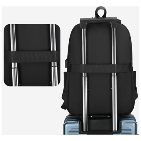Zaino Business Capiente Per Uomo, Zaino Per Laptop Black - Foto 7