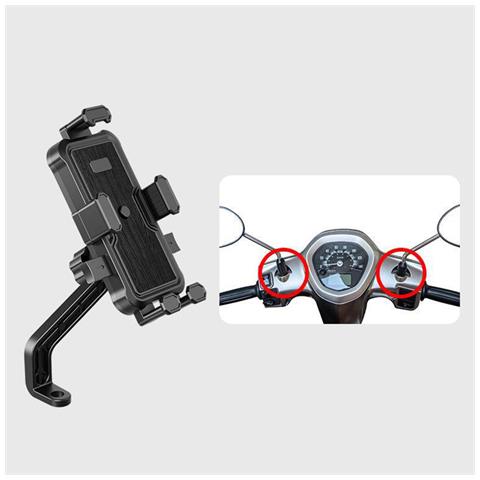 Supporto Per Telefono Da Moto - Supporto Per Specchietto Retrovisore Per Una Guida Sicura - Foto 1