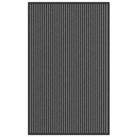 Zerbino A Strisce Nere E Grigie 90x150 Cm - Foto 1