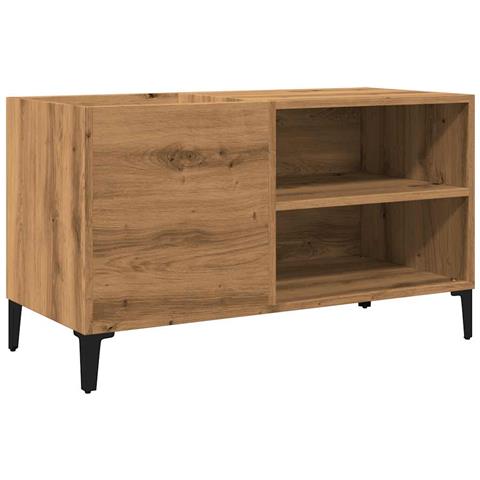 Mobile Porta Dischi Rovere Artigianale 84,5x38x48cm Multistrato - Foto 2