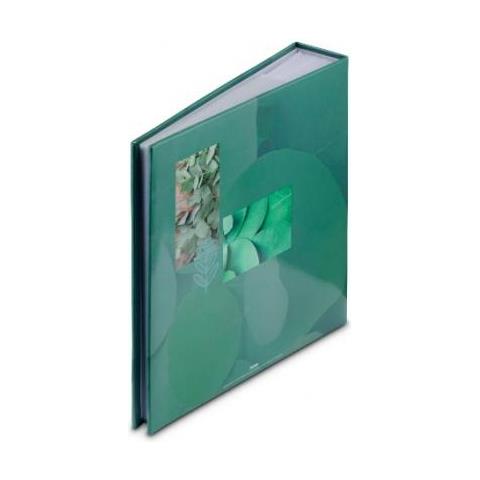 Singo Ii Album Fotografico E Portalistino Verde 100 Fogli Rilegatura Del Libro - Foto 2