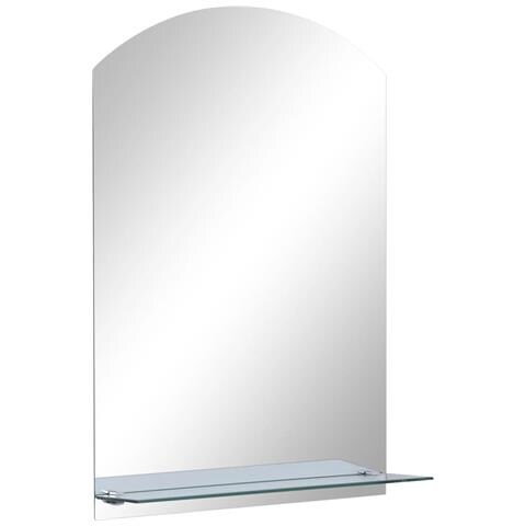 Specchio Da Parete Con Mensola 40x60 Cm In Vetro Temperato - Foto 1