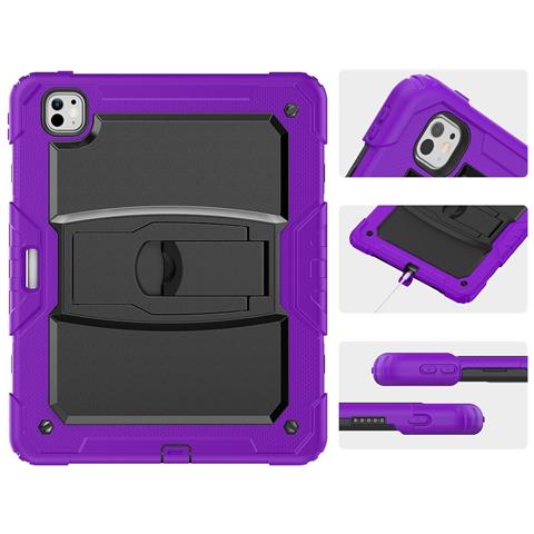 Custodia Per Ipad Pro 3/2/1 11” Con Supporto E Tracolla Viola - Foto 4
