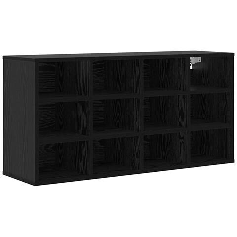 Scarpiera Rovere nero 103 x 30 x 51 cm Legno multistrato - Foto 1