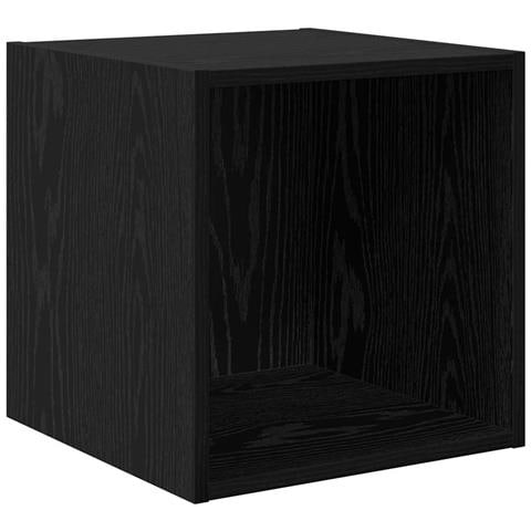 Armadietto a muro Rovere nero 37 x 37 x 37 cm Legno multistrato - Foto 1