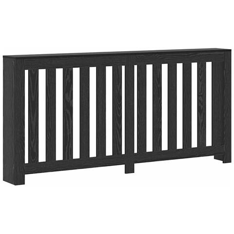 Copertura per radiatori Rovere Nero 175 x 20 x 82 cm - Foto 1