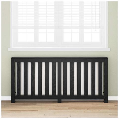 Copertura per radiatori Rovere Nero 175 x 20 x 82 cm - Foto 2