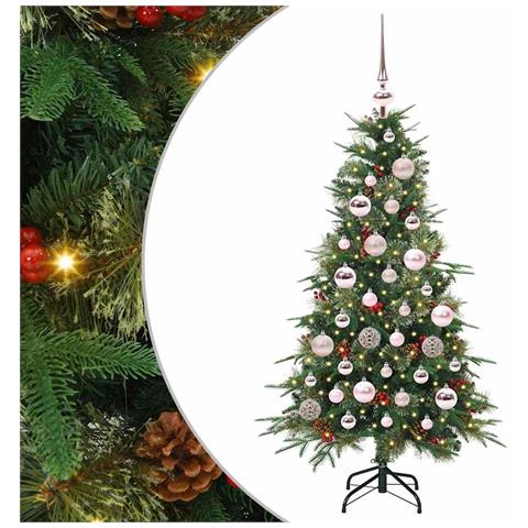 Albero di Natale Artificiale con Rami Pieghevoli Verde 120 cm - Foto 1