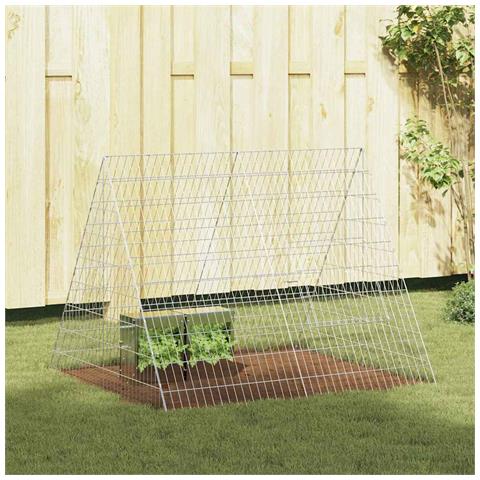 Gabbia per Conigli Argento 215 x 100 x 85 cm Acciaio zincato - Foto 2