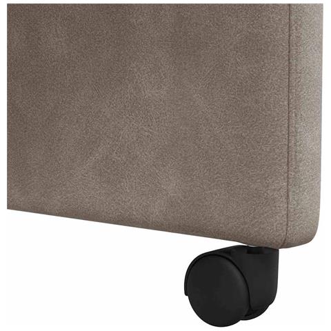 Sedie da Pranzo con Ruote 2 pcs Grigio 57 x 67 x 95 cm - Foto 9