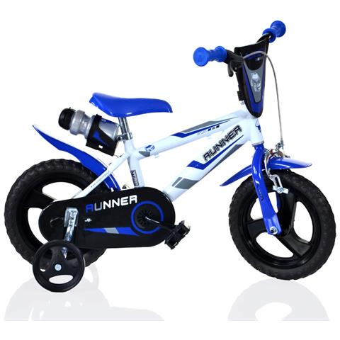 Sch Runner 12'' - Bicicletta Per Bambini (3-5 Anni), Ruote 12'', Telaio Acciaio, Con Accessori - Colore Blu - Foto 1