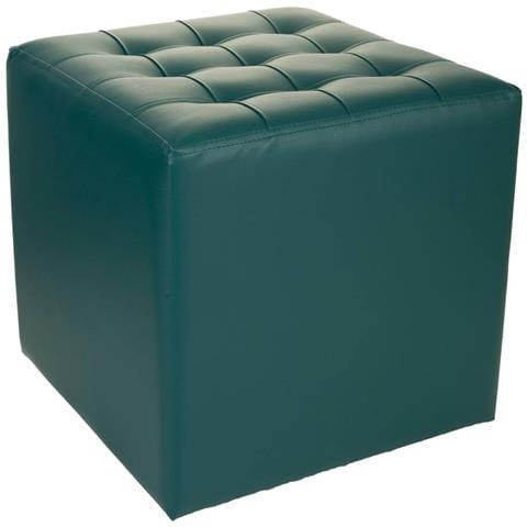 Sgabello Imbottito Verde 40x40x38h - Foto 1