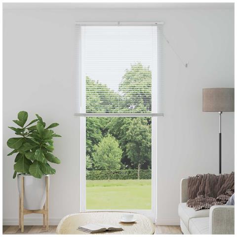 Tenda Veneziana Regolabile Bianco 213 x 80 cm PVC - Foto 2