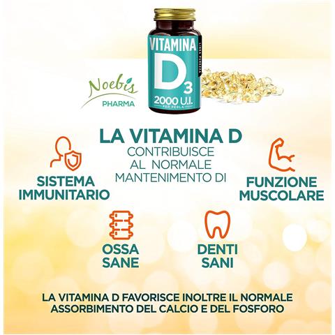 Vitamina D3 2000 UI 365 Perle Softgels - Colecalciferolo 50 mcg in Perle Softgels - Ossa, Denti, Muscoli e Difese Immunitarie - Foto 5