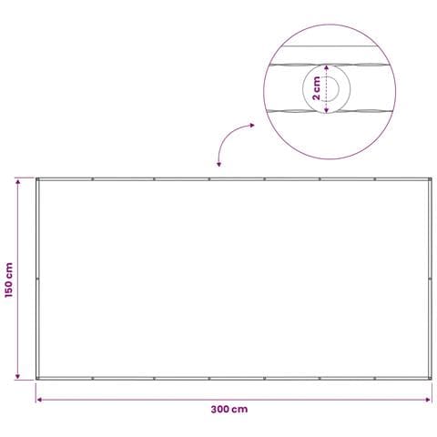 Schermo di Privacy per Balcone 150 x 300 cm - Foto 6