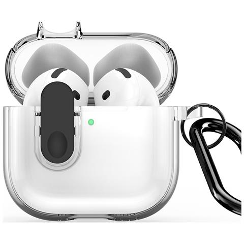 Custodia per AirPods Protective per Apple AirPods Protective - TPU, Trasparente, Nero - Foto 4