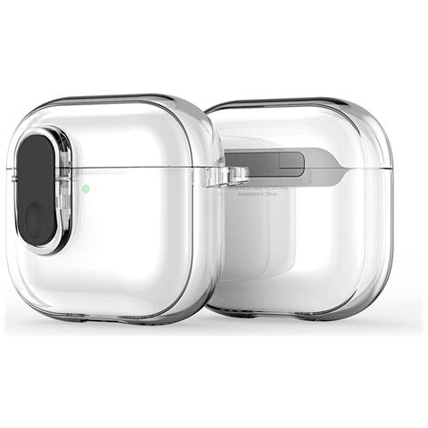 Custodia per AirPods Protective per Apple AirPods Protective - TPU, Trasparente, Nero - Foto 1