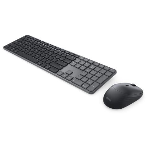 Pro 7 Slim KM726 tastiera Mouse incluso Casa /ufficio RF senza fili + Bluetooth QWERTZ Tedesco Nero - Foto 2