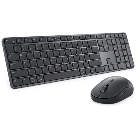 Pro 7 Slim KM726 tastiera Mouse incluso Casa /ufficio RF senza fili + Bluetooth QWERTZ Tedesco Nero - Foto 1