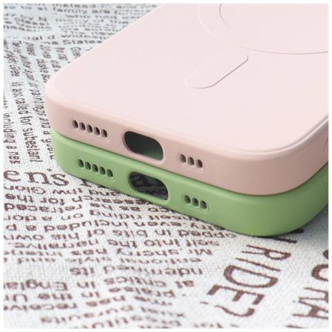 Custodia In Silicone Compatibile Con Magsafe Per Iphone 15 Pro Max - Crema - Foto 7