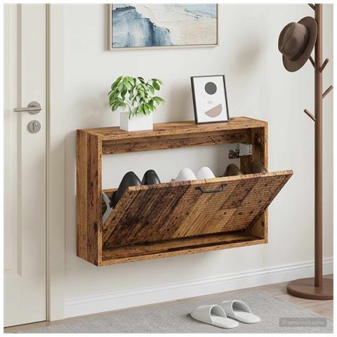 Mobiletto per Scarpe da Muro HAARLEM 71 x 17 x 43 cm - Foto 2