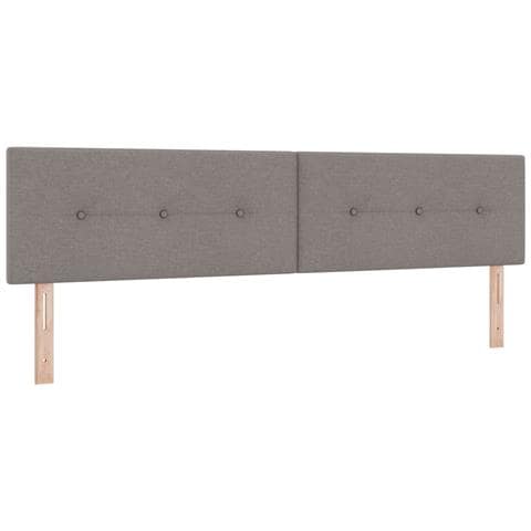 Letto box spring con materasso Tortora 200 x 200 cm Tessuto - Foto 2