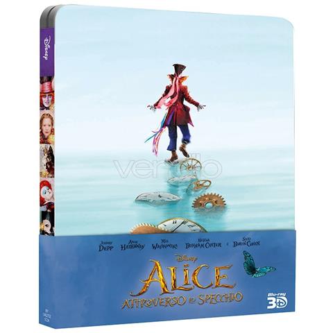 Alice Attraverso Lo Specchio (3D) (Ltd Steelbook) (Blu-Ray+Blu-Ray 3D)  - Foto 3
