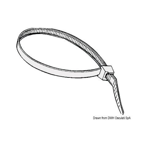 Fascette riapribili in nylon bianco 3,5 cm - Foto 1