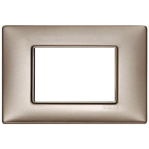 Placca 3 Moduli Nichel Perlato Plana 14653.74 - Foto 1