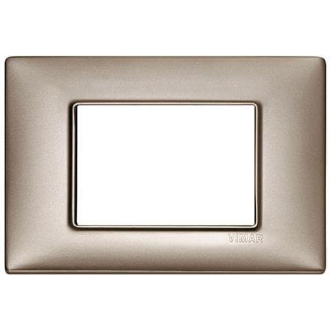 Placca 3 Moduli Nichel Perlato Plana 14653.74 - Foto 2
