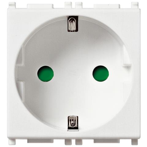 Presa 2P+T 16A standard tedesco bianco - Foto 1