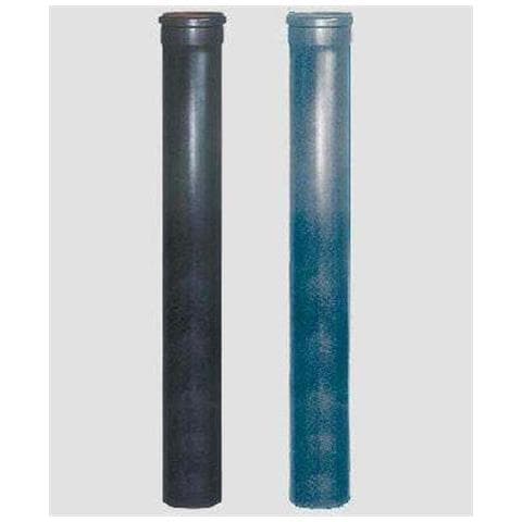 Tubo X Stufa A Pellet In Acciaio Porcellanato Da Mm. 1 C / guarnizione Diam. Cm. 8 X H. 50 Nero Opaco. . - Foto 2